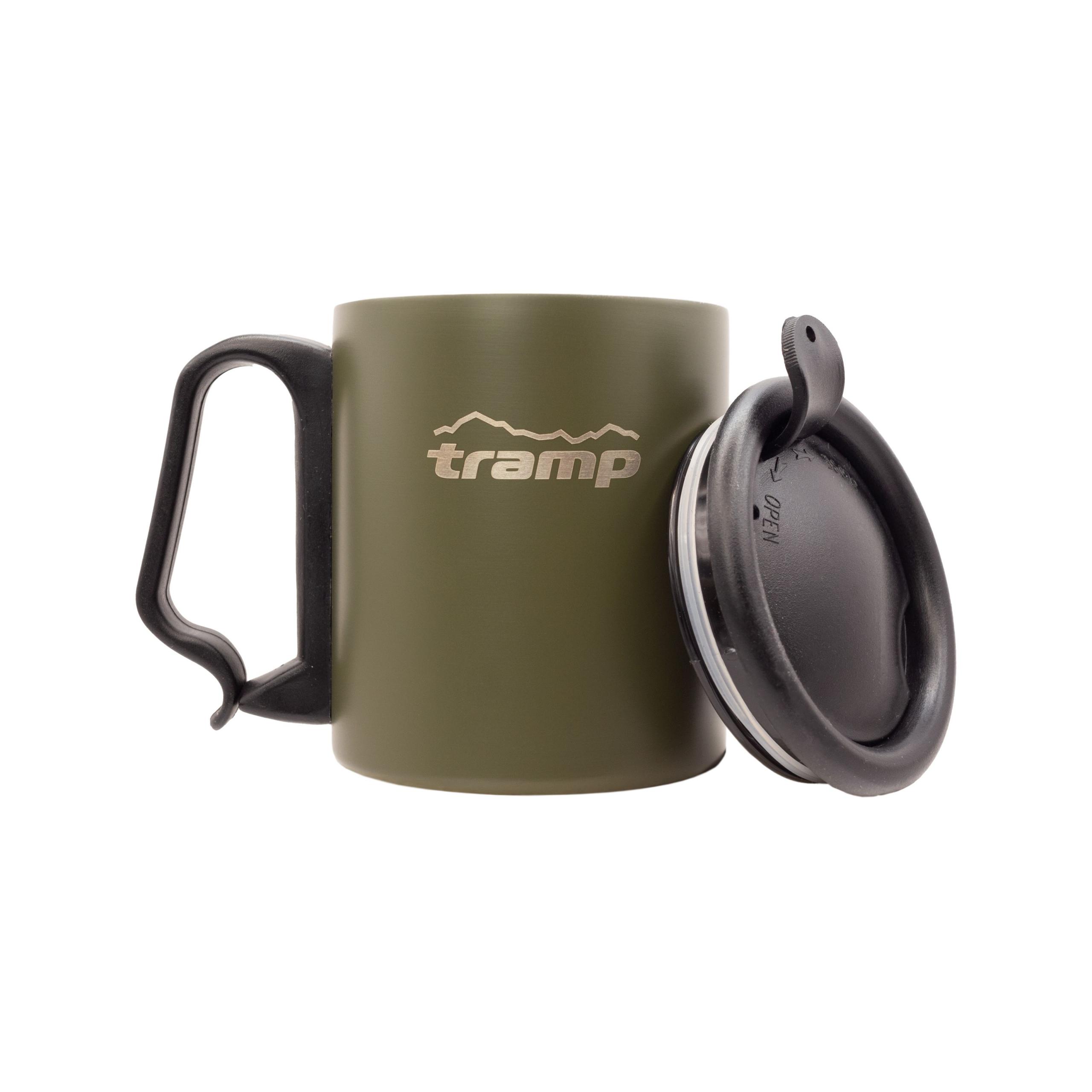 Термокружка TRAMP з поїлкою і защіпкою 350мл UTRC-020 olive — 3