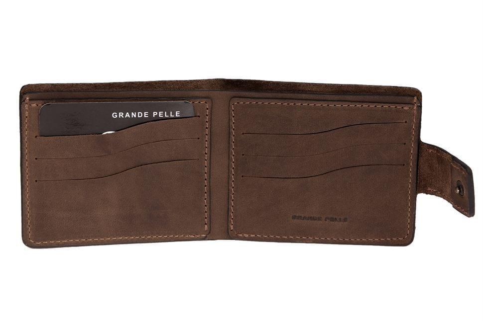 Портмоне Onda с застежкой, коричневый Grande Pelle 517120 — 4