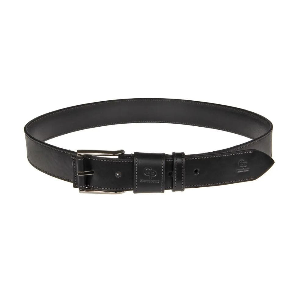 Кожаный ремень Calvin 43001370113 Grande Pelle черный 40мм — 2