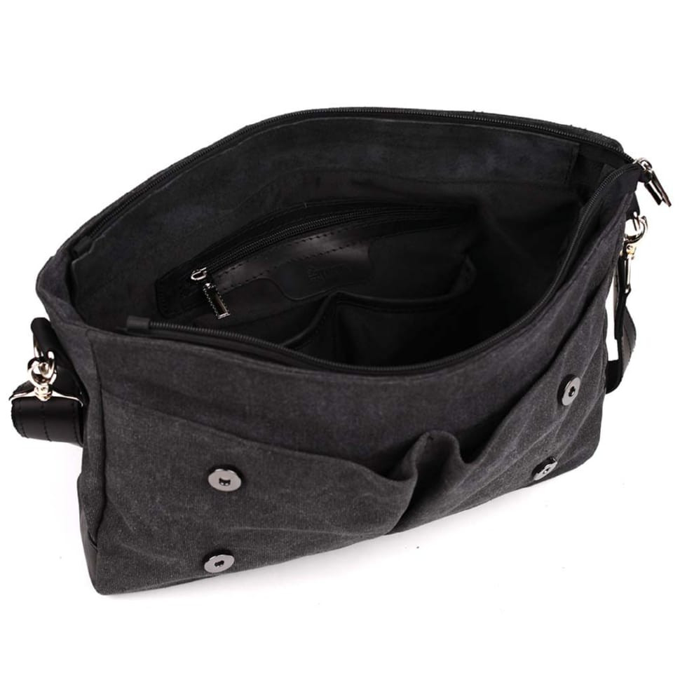 Мужская сумка портфель из канвас и лошадиной кожи TARWA RAG-3960-3md — 2