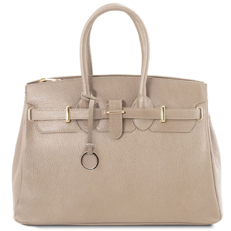 TL Bag Кожаная сумка женская Tuscany TL141529 (Светлый серо-коричневый) — фото 1