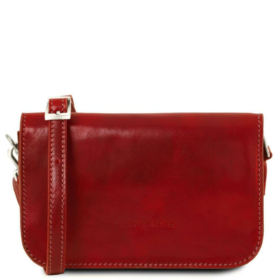 Женская кожаная сумка через плечо CARMEN TL141713 TUSCANY LEATHER (Красный)