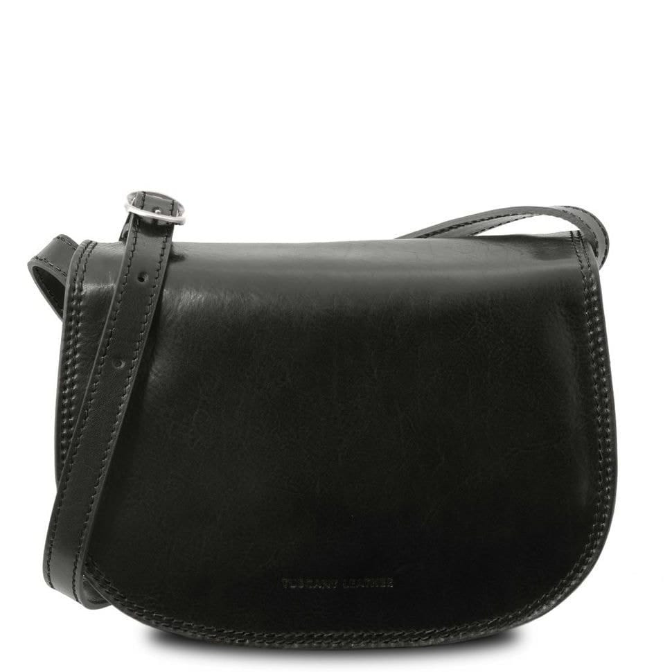 Женская кожаная сумка  Leather Isabella Tuscany TL9031 (Черный) — 2