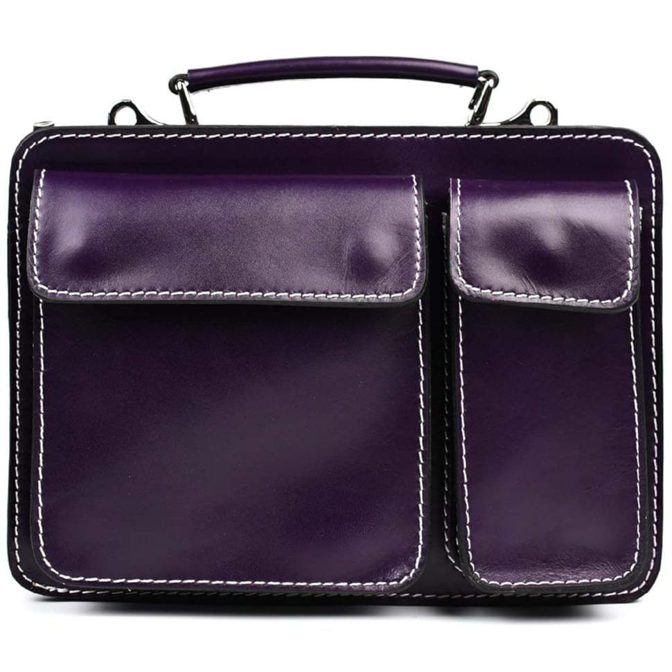 Женский кожаный портфель Firenze FR7007P сливовый