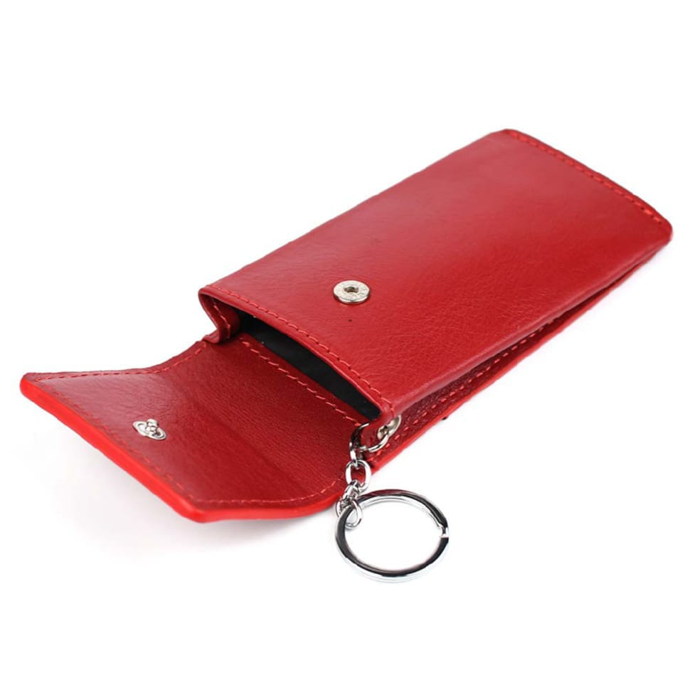 Ключница кожаная Grande Pelle 400660 красная глянцевая — 2