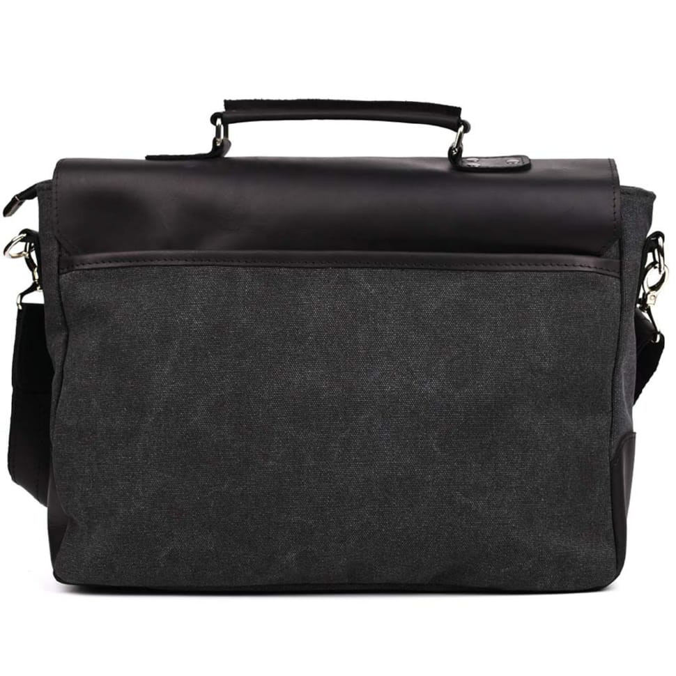 Мужская сумка портфель из канвас и лошадиной кожи TARWA RAG-3960-3md — 4