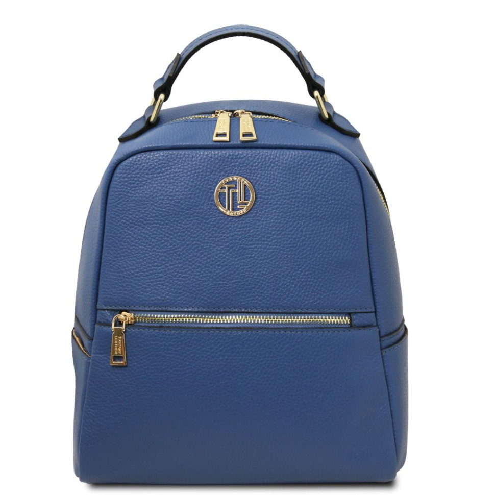 Кожаный женский рюкзак Tuscany Prisma TL142483 (Denim)