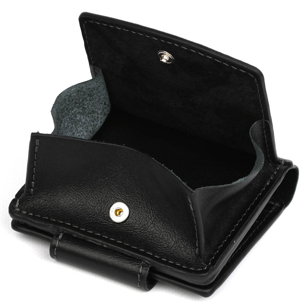 Портмоне с монетницей Grande Pelle 500610 черное — 2