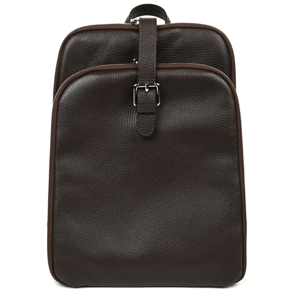 Кожаный итальянский рюкзак Firenze HB03334C кофейный — 2