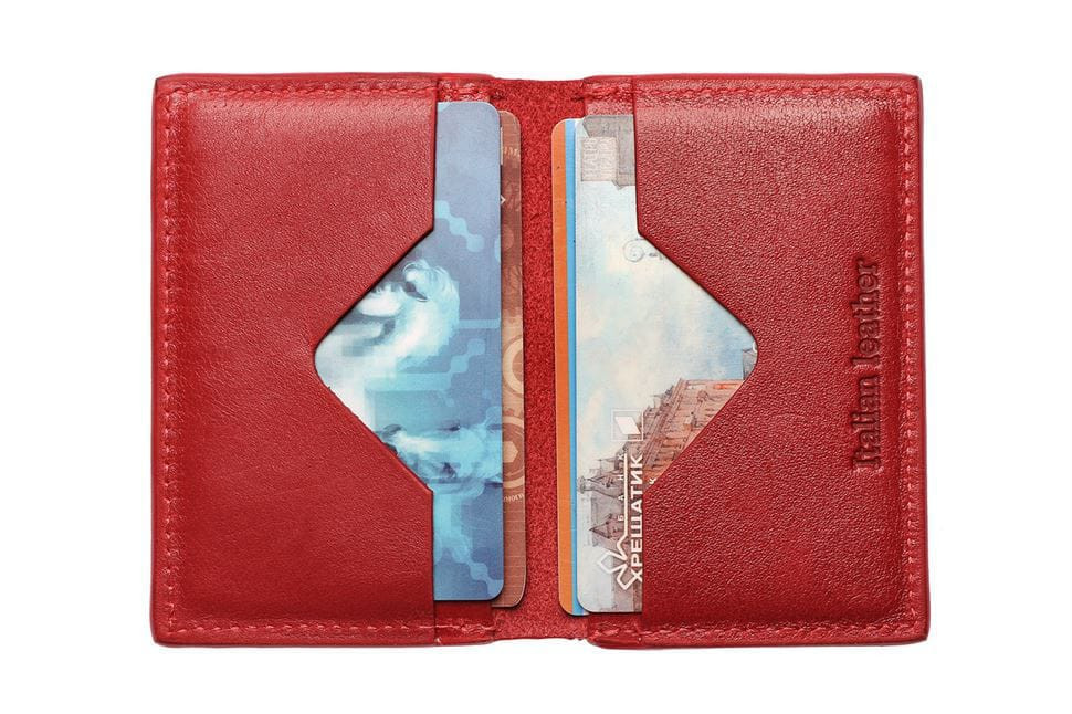 CardCase cartolina, глянец, красный Grande Pelle 303660 — 2