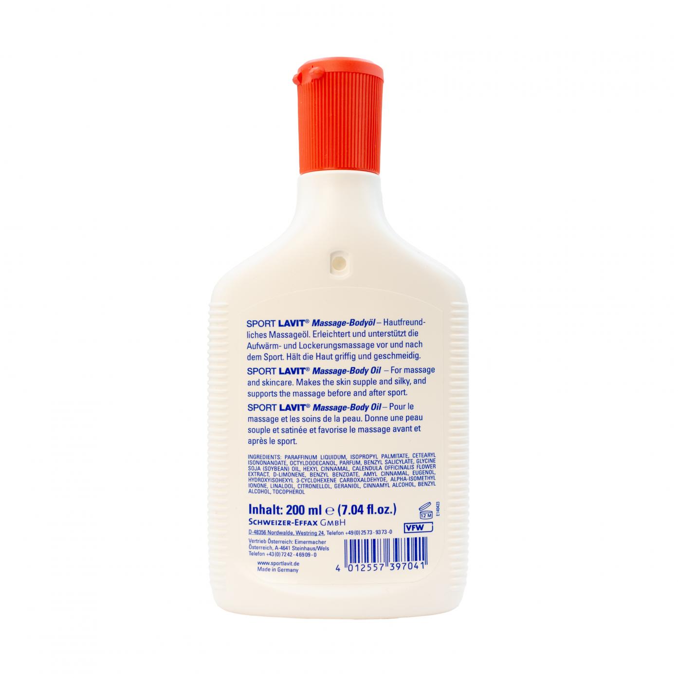 Масло масажне Sport Lavit Bodyoil 200ml — 2