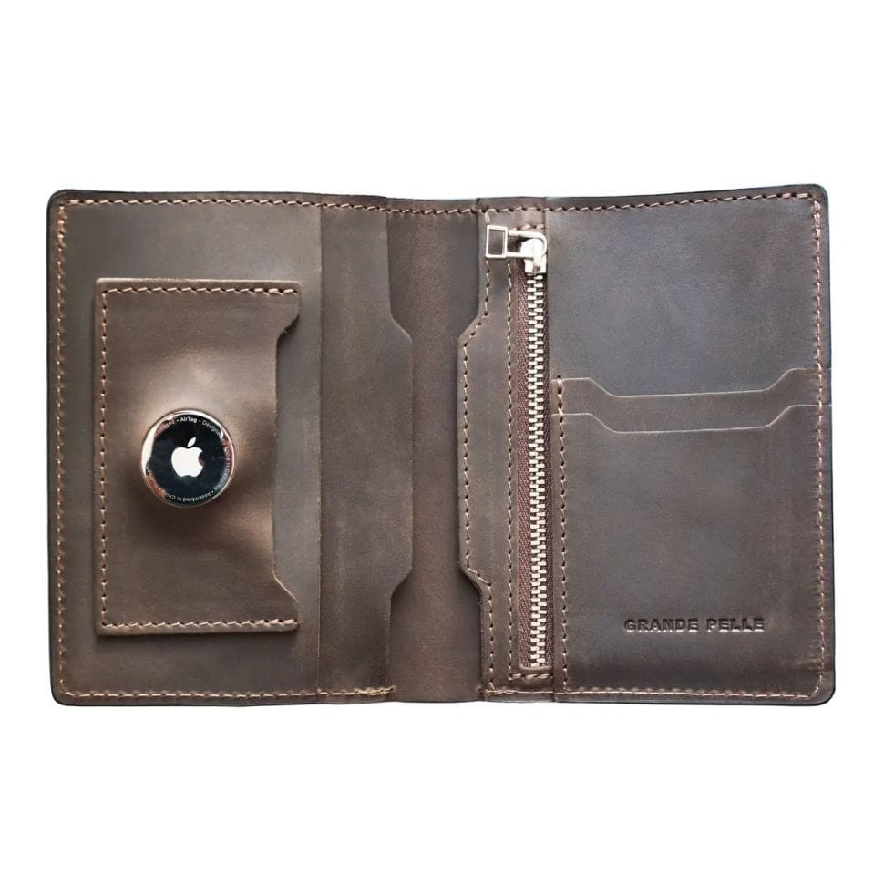 Портмоне мужское кожаное с AirTag Grande Pelle 518120 — 3