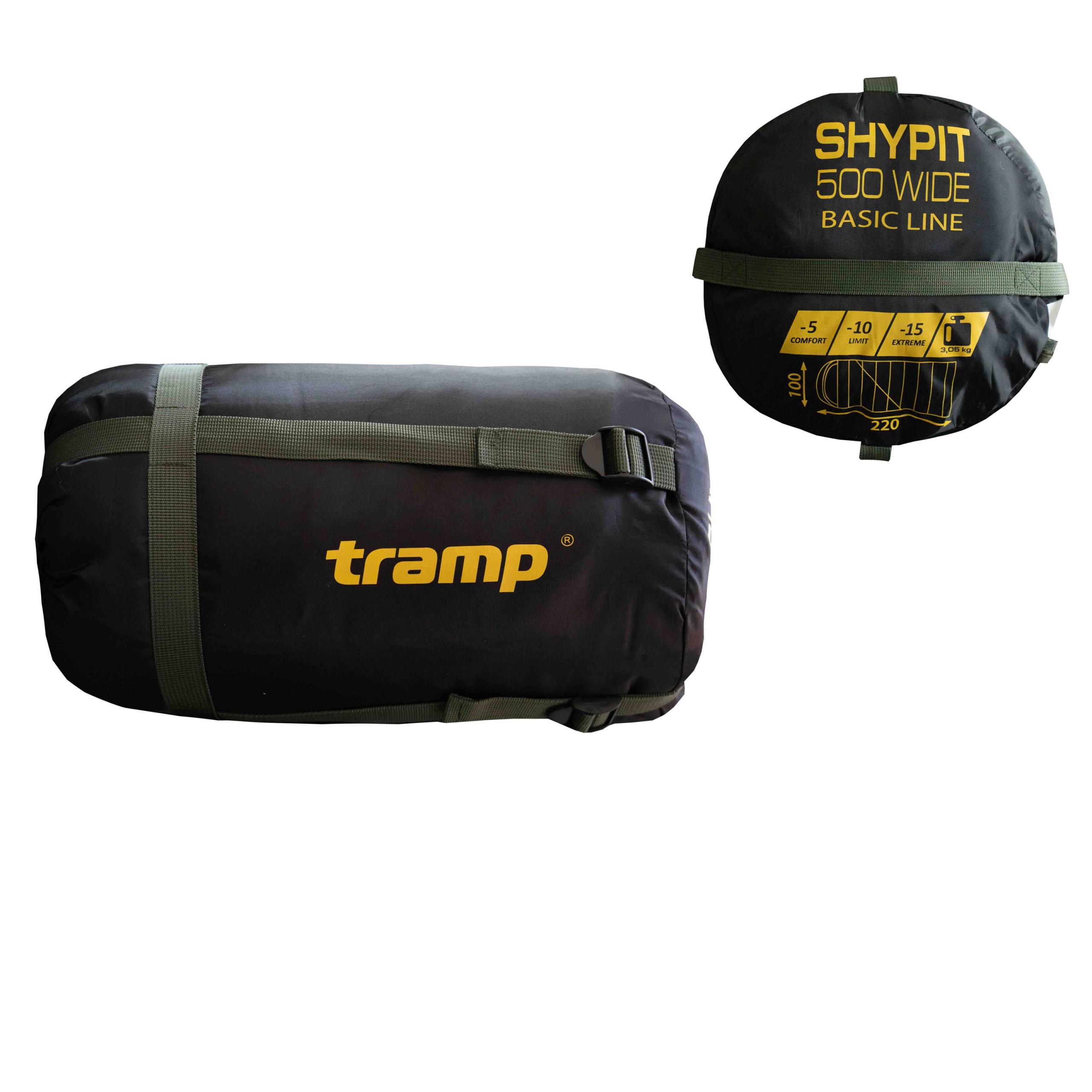 Спальный мешок Tramp Shypit 500XL одеяло с капюшом правый olive 220/100 UTRS-062L — 4