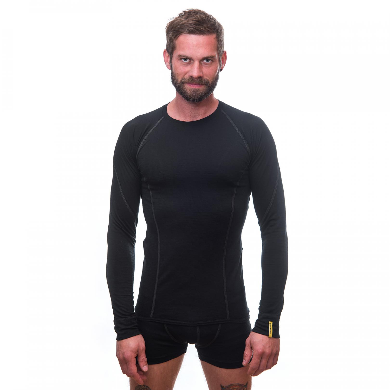 Термофутболка чоловіча Sensor Merino Active LS black 11109033, SM11MA-black-XXXL — 3