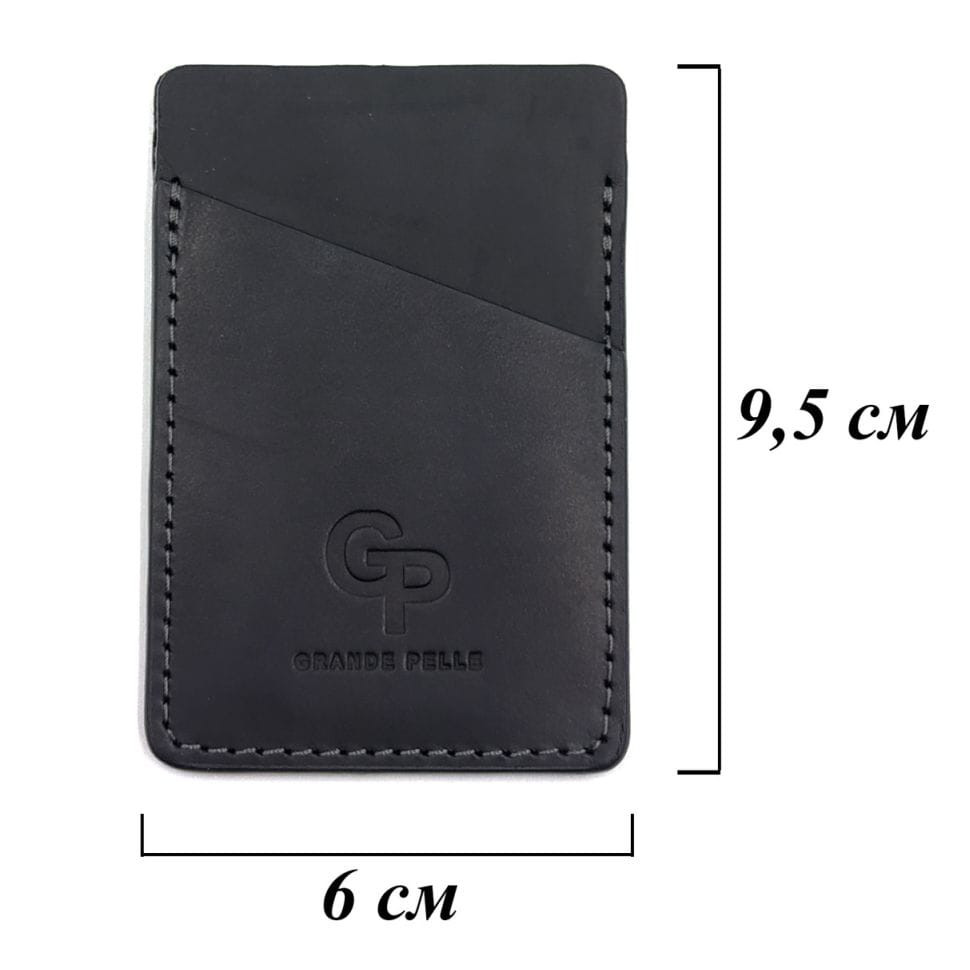 Кардхолдер Grande Pelle 95х60 мм кожа крейзи хорс Grande Pelle 301110 — 4