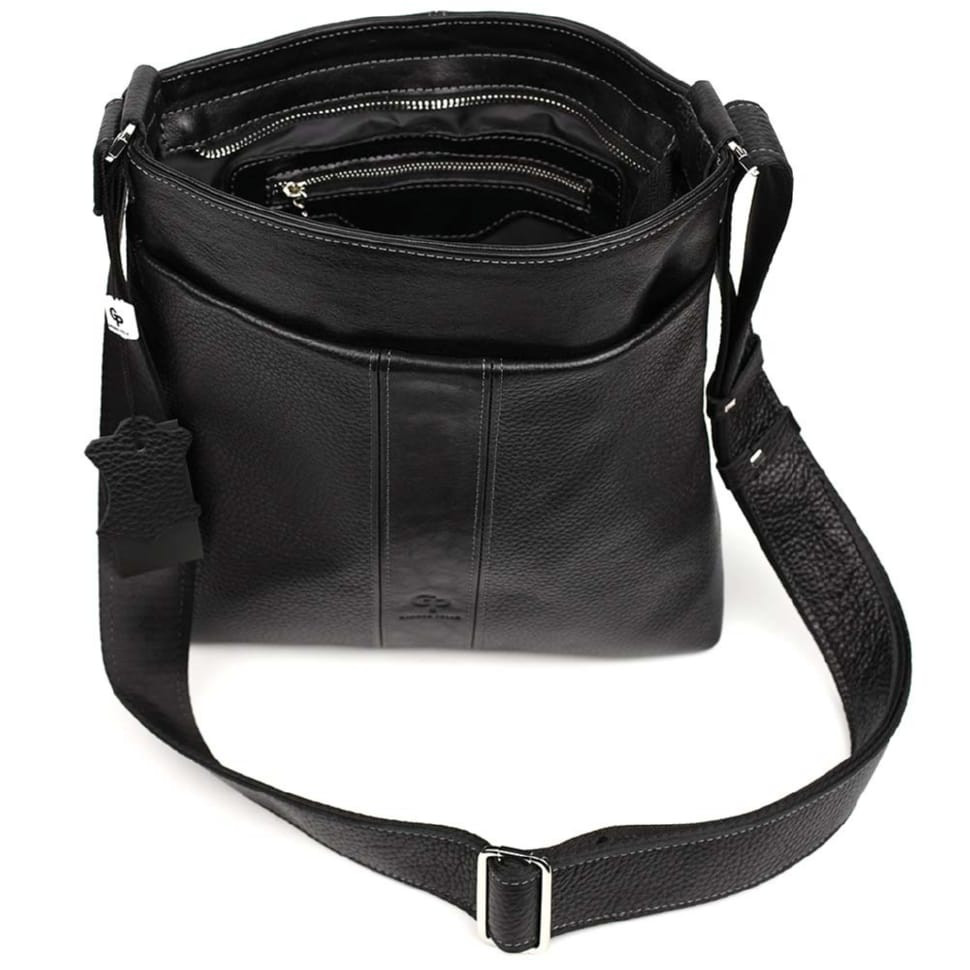 Мужская сумка планшет с фактурной кожи Grande Pelle 749710 — 3