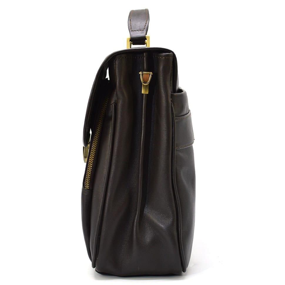 Кожаный мужской портфель на два отделения TARWA GC-2067-4lx коричневый — 4