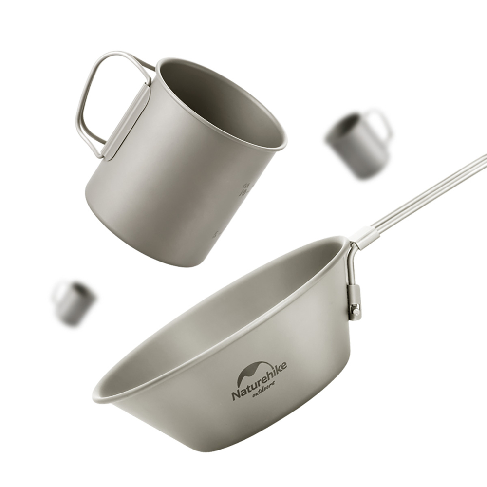 Кружка титановая с ручкою 200 мл Naturehike NH20CJ005 — 3
