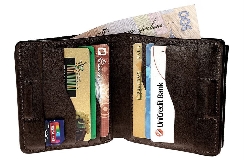 Портмоне мужское Lettera 537620 Grande Pelle шоколад — 2
