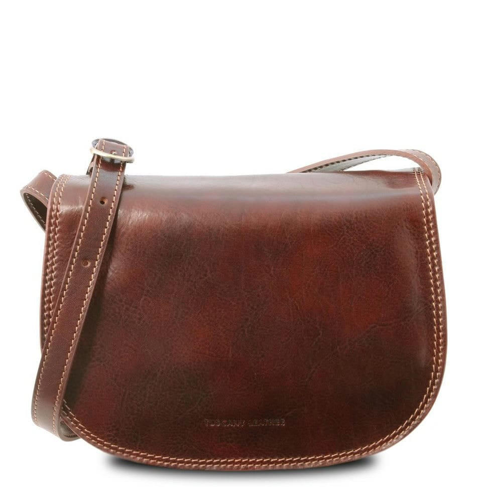Женская кожаная сумка  Leather Isabella Tuscany TL9031 (Коричневый) — фото 1