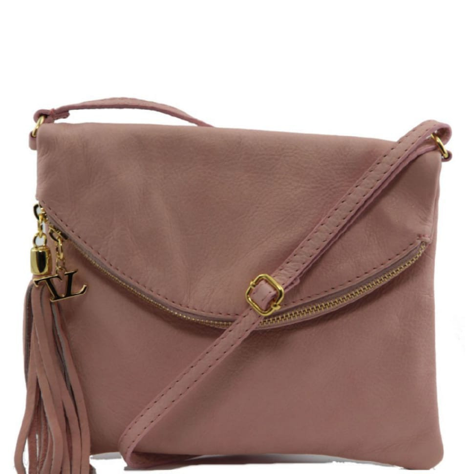 Женская кожаная сумка Tuscany Leather Young Bag TL141153 (Розовый) — фото 1
