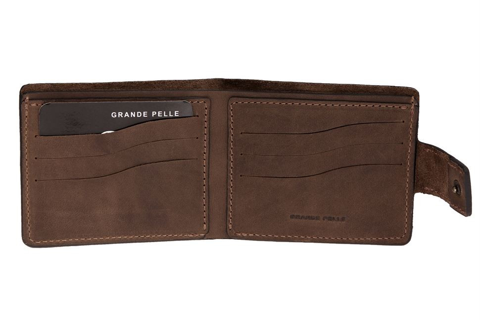 Портмоне Onda с застежкой, коричневый Grande Pelle 517120 — 2