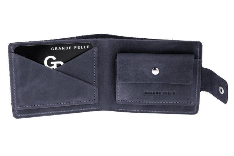 Портмоне 542170 Grande Pelle, синего цвета — 2