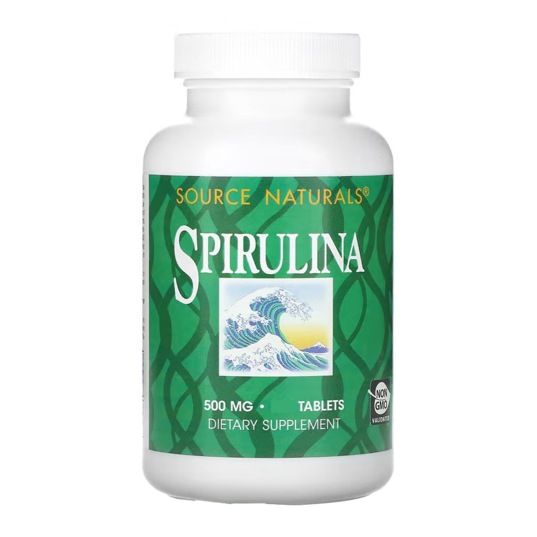 Спіруліна 500 мг, 100 таблеток, Source Naturals