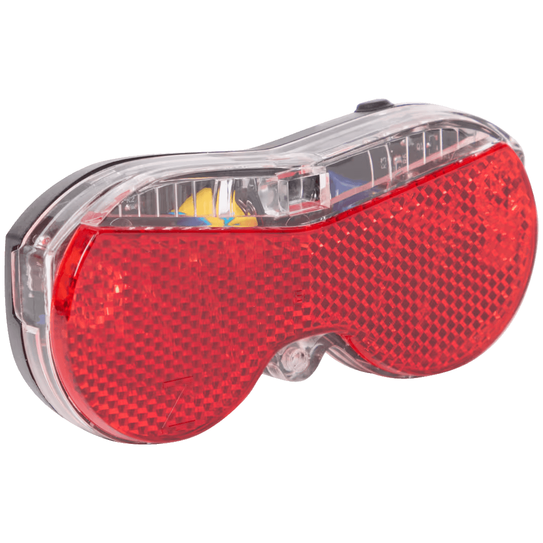 Задний велосипедный фонарь Walfort Reflector Rear Light — 3 LED, красный, с катафотом