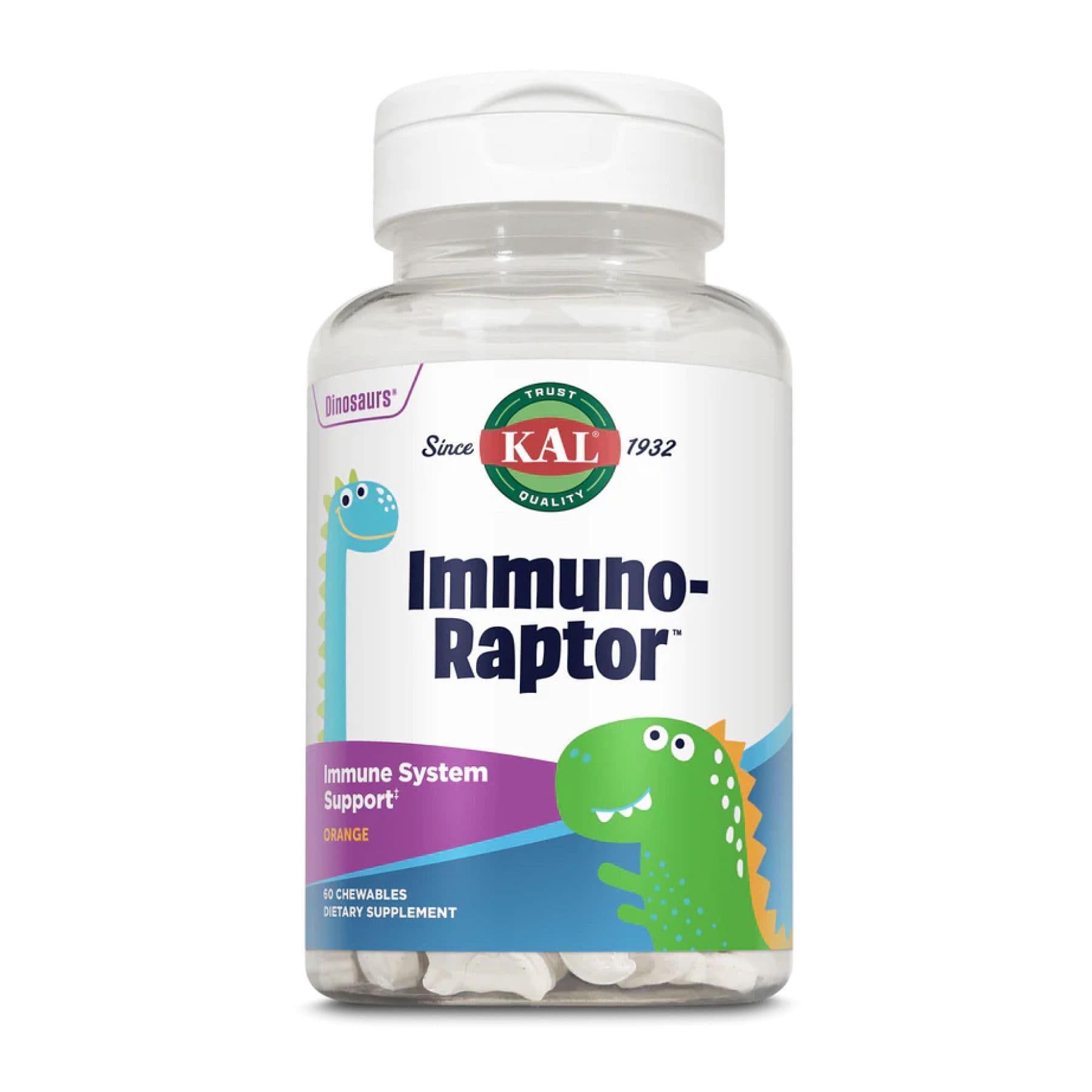 Immuno-Raptor для детей, 60 жев. мармелад, апельсин, KAL