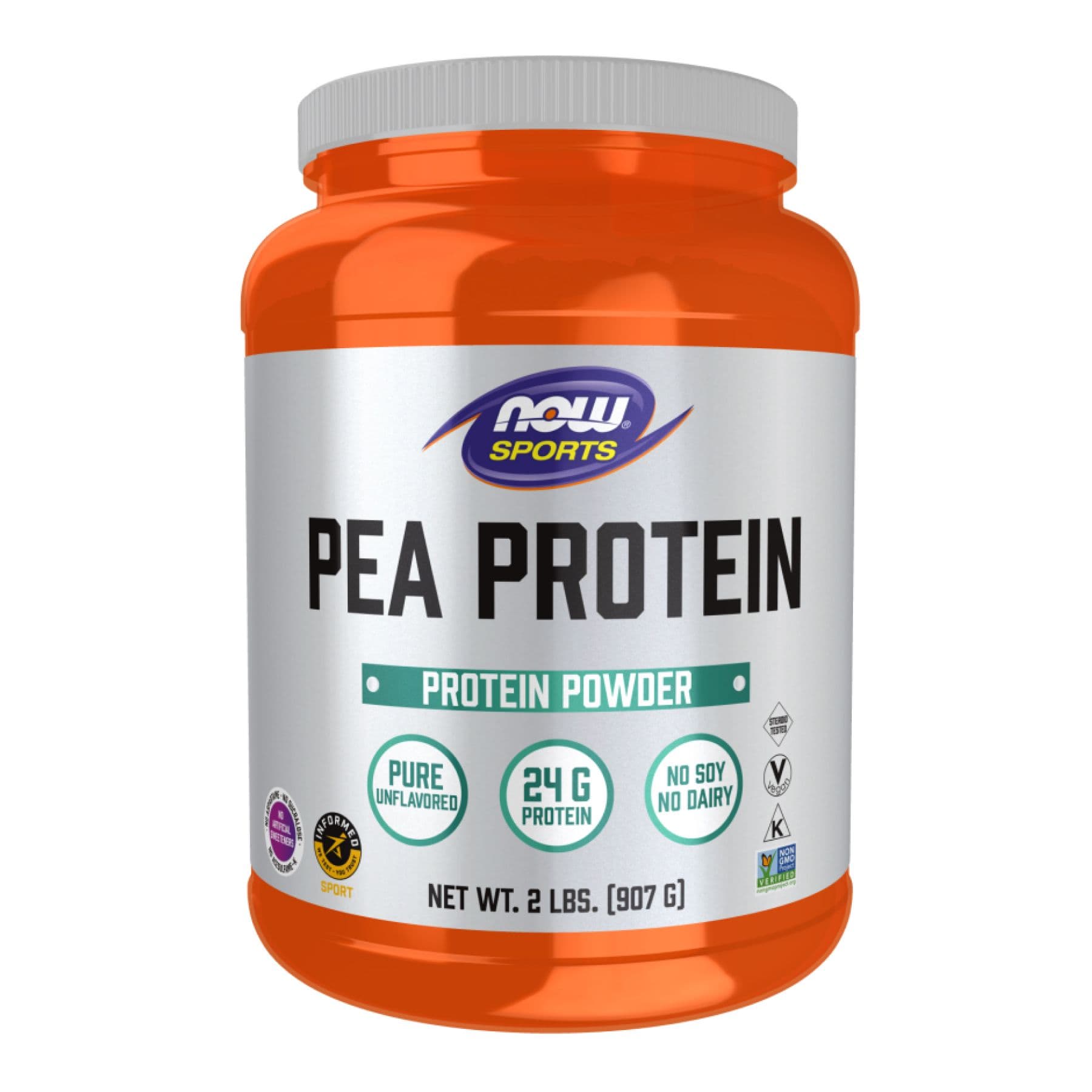 Гороховий протеїн чистий (Pea Protein), 907 г, Now Foods