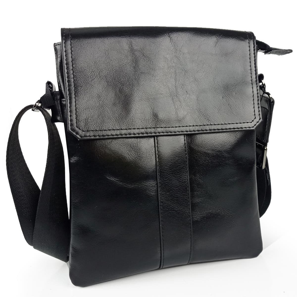 месенджер через плече чорний Tiding Bag 8678-1A