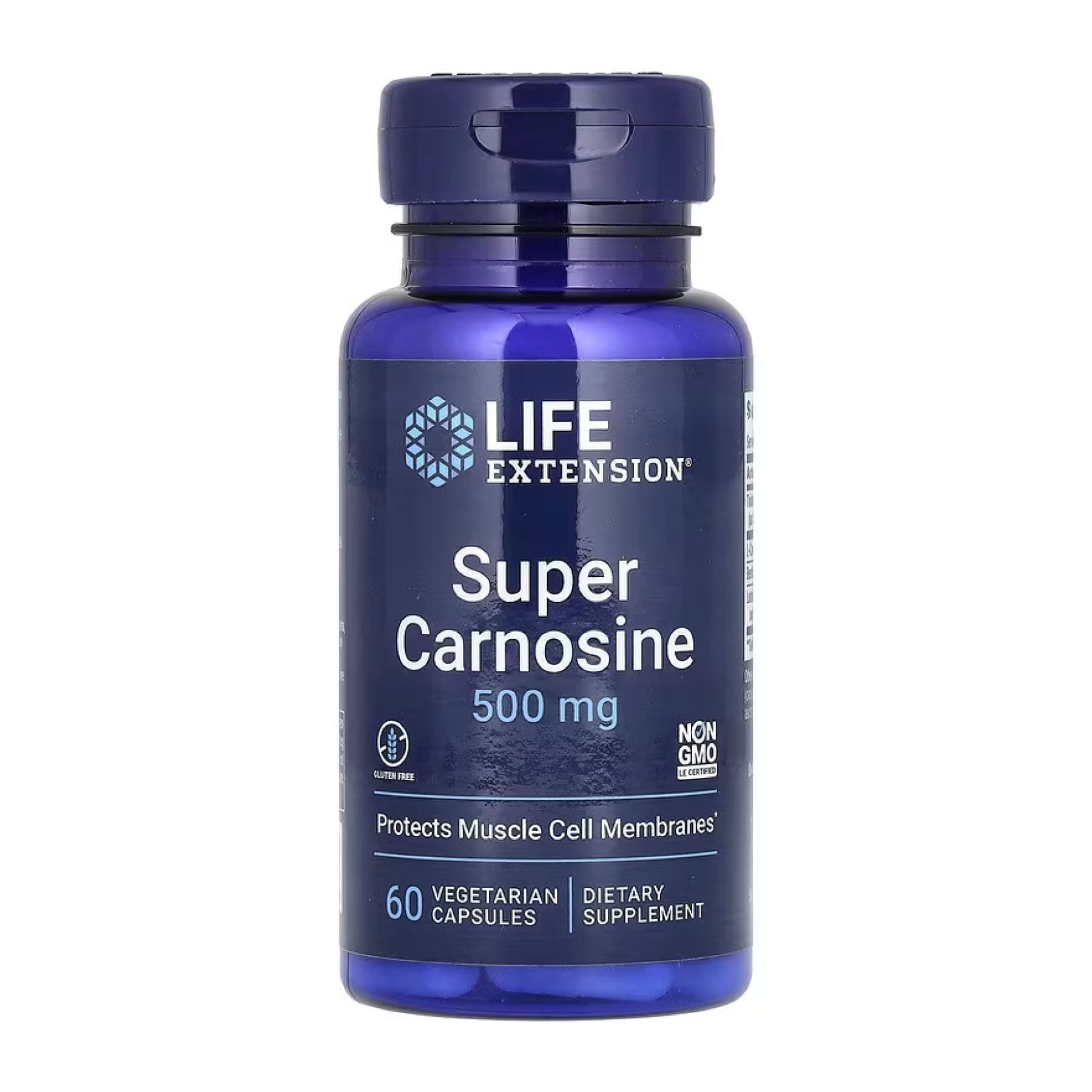 Super карнозин, 500 мг, 60 вег. капсул, Life Extension