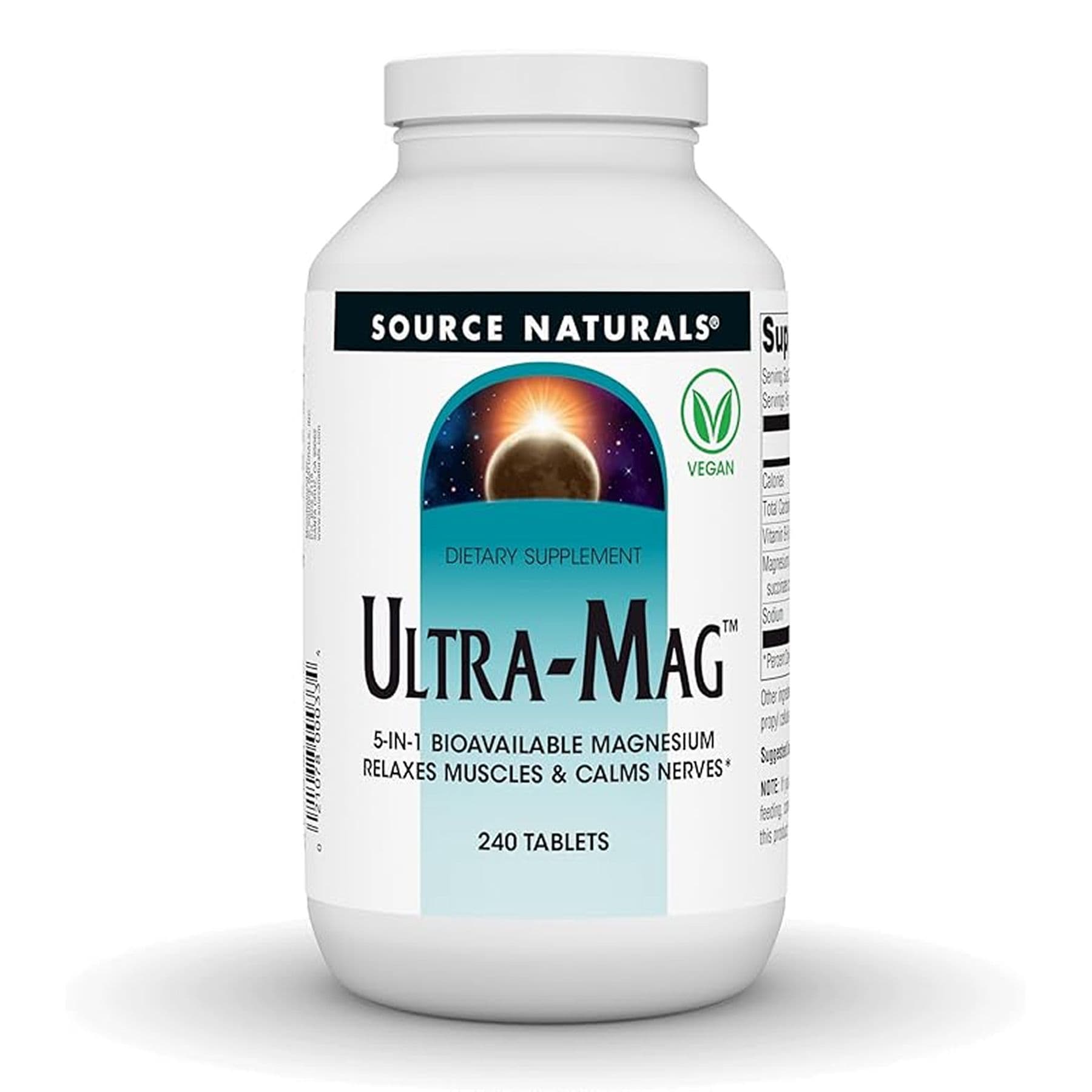 Магний комплекс Ultra-Mag, 240 таблеток, Source Naturals