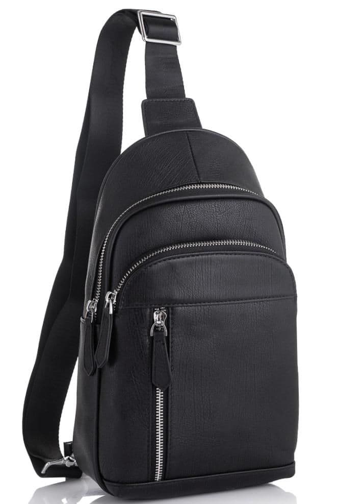 Чоловічий шкіряний рюкзак на одне плече Tiding Bag SM8-811A — фото 1