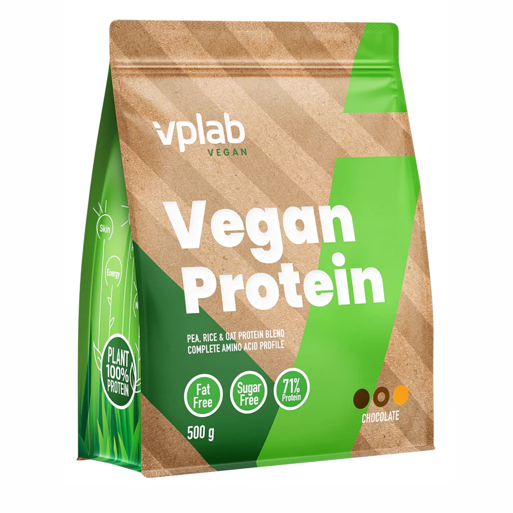 Vegan Protein, 500 г, шоколад
