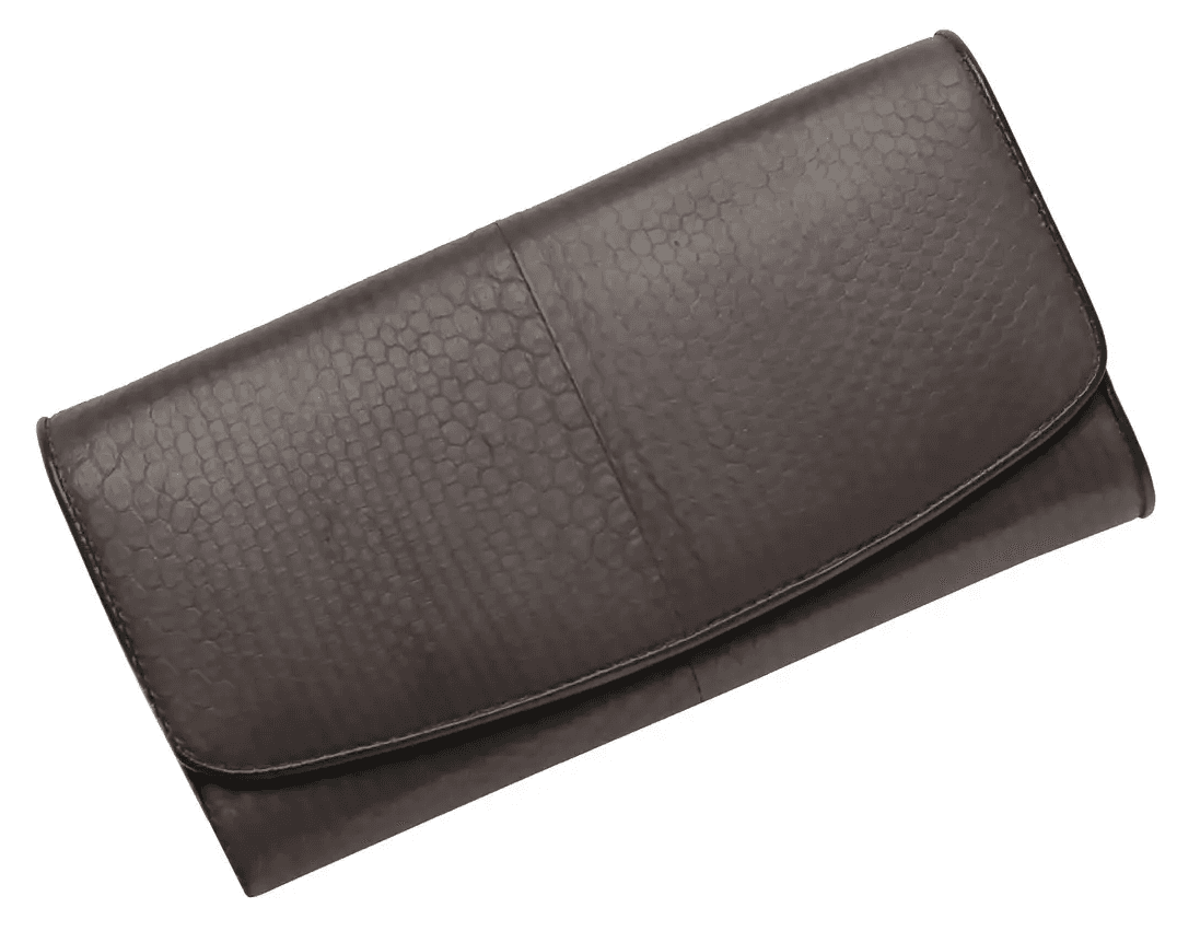 Гаманець зі шкіри змії Exotic Leather Коричневий (snw30)