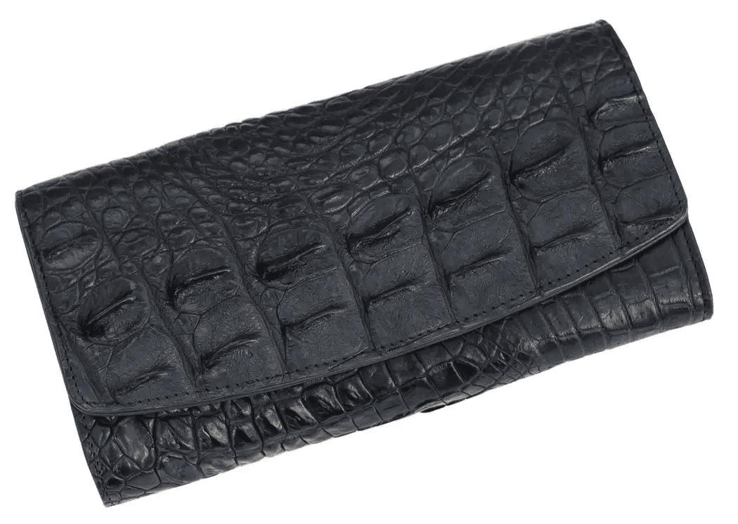 Гаманець зі шкіри крокодила Exotic Leather Синій (cw25_1)