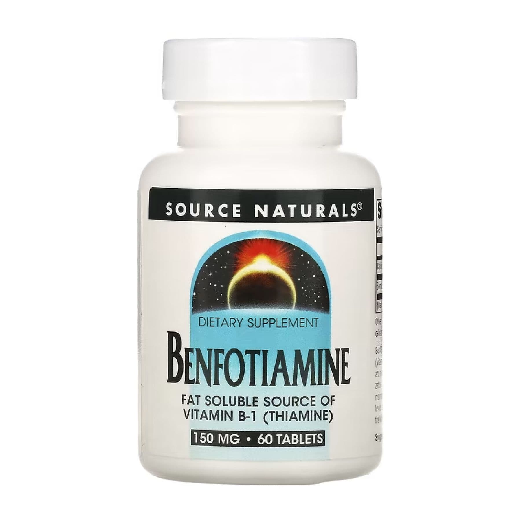 Бенфотіамін 150 мг, 60 таблеток, Source Naturals