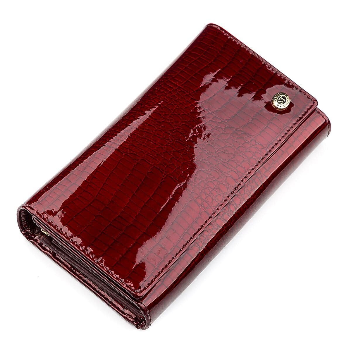 Гаманець жіночий ST Leather 18429 (S8001A) багатофункціональний Бордовий — фото 1
