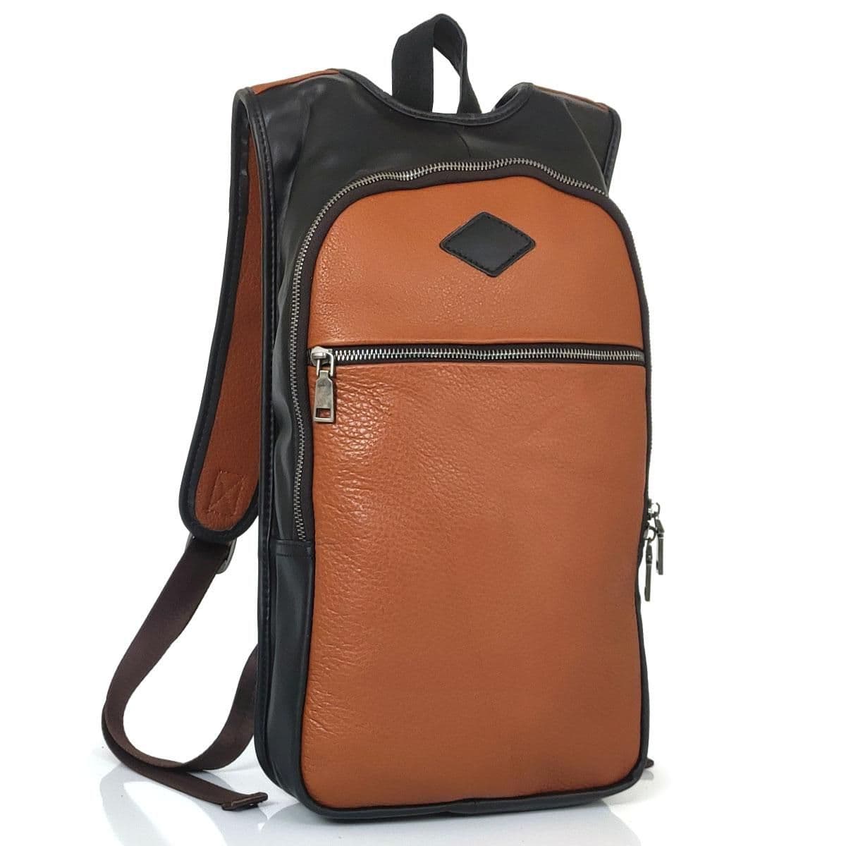 Шкіряний коричневий рюкзак Tiding Bag S-JMD10-0006C — фото 1
