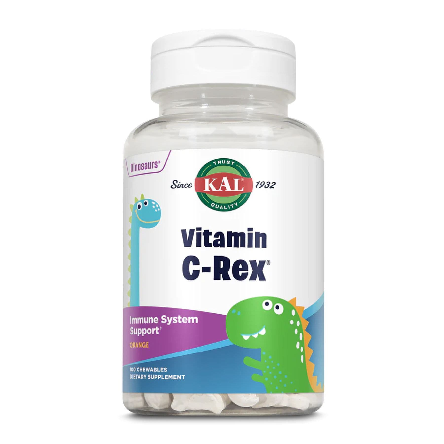 C-Rex, 100 мг, 100 жев. апельсинов, KAL