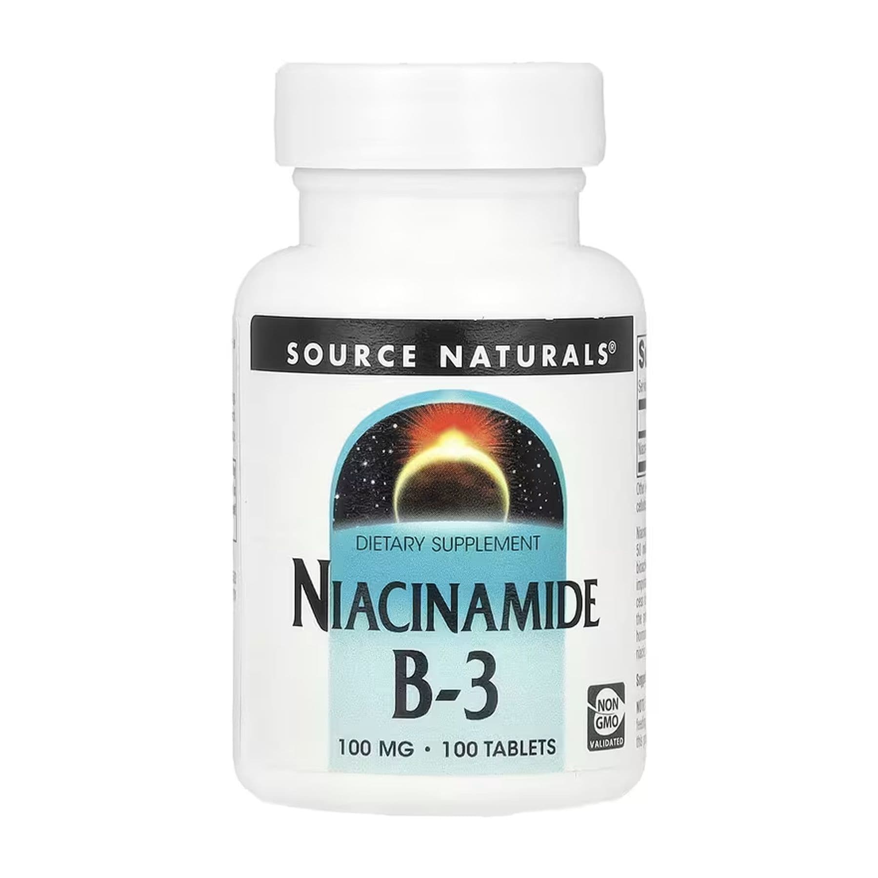 Ниацинамид B-3 100 мг, 100 таблеток, Source Naturals
