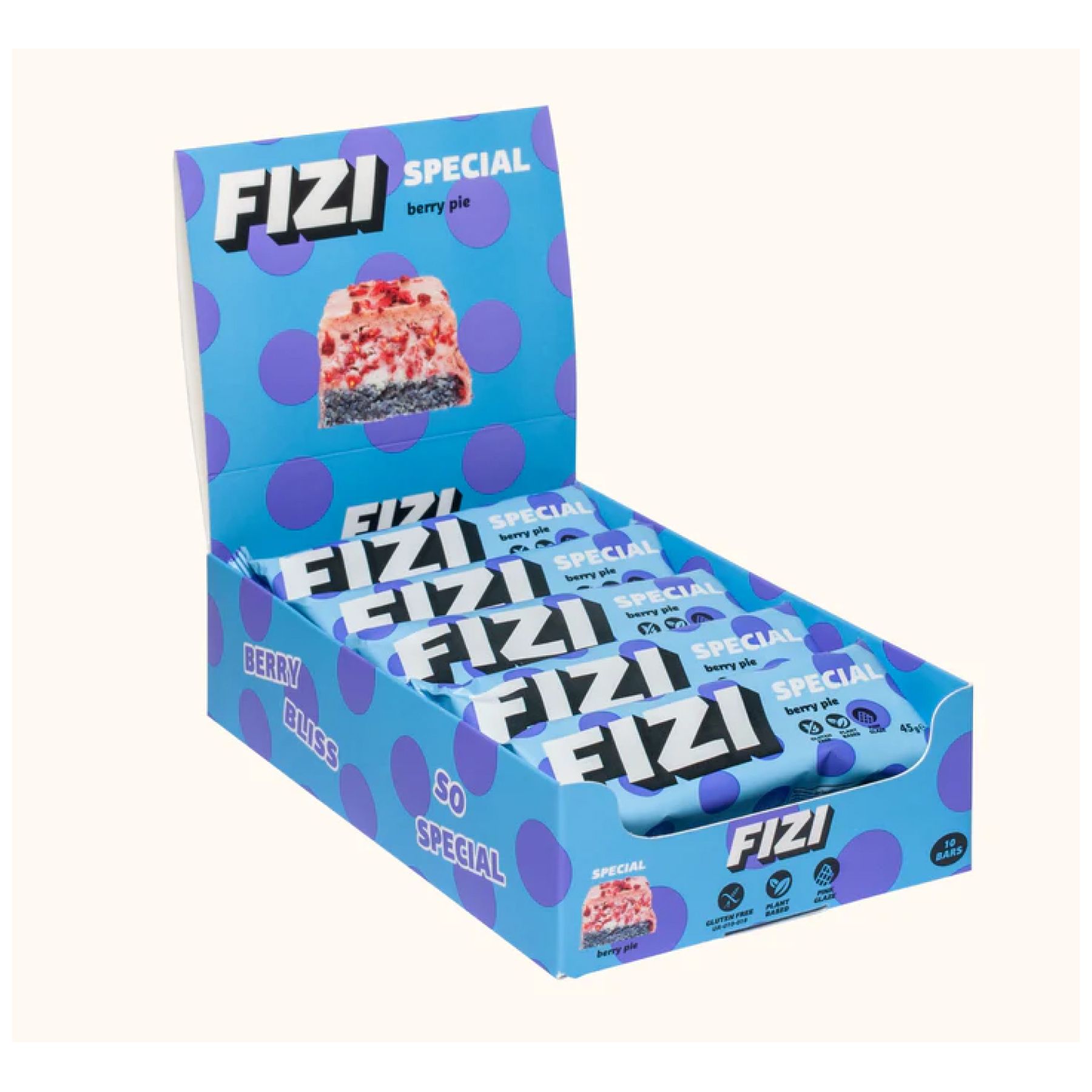 Fizi Box, 10x45 г, Ягідний пиріг