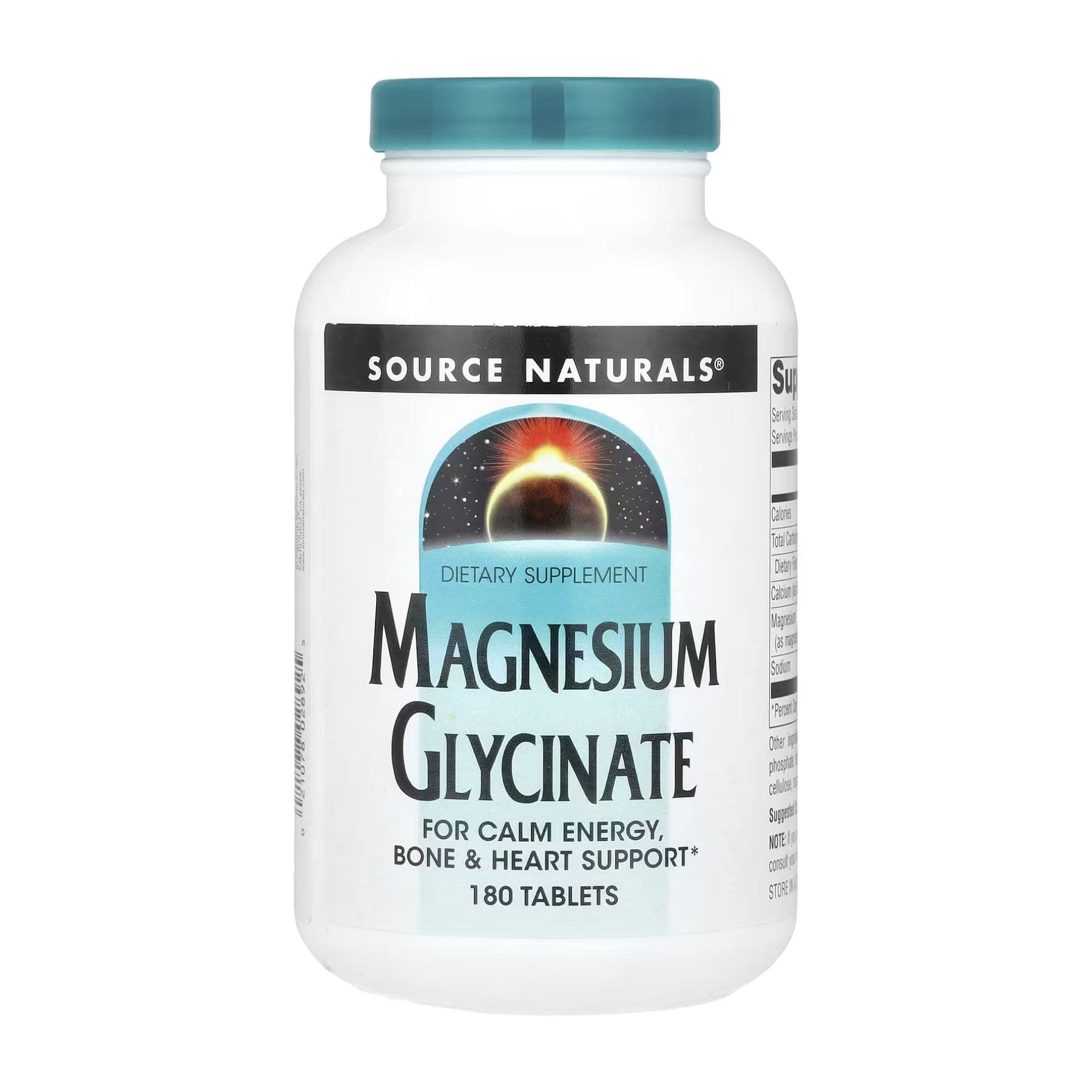 Магния глицинат, 180 таблеток, Source Naturals