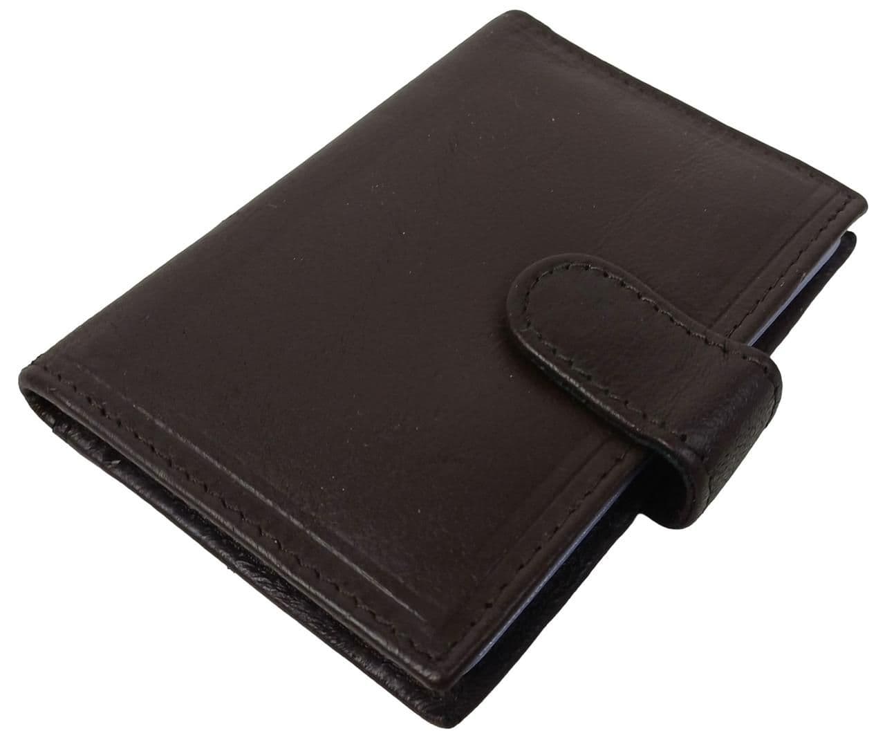 Кожаный картхолдер, чехол для платежных карт c защитой RFid Dugros коричневый
