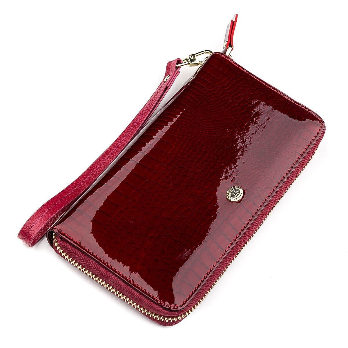 Гаманець жіночий ST Leather 18400 (S4001A) шкіряний Бордовий — фото 1