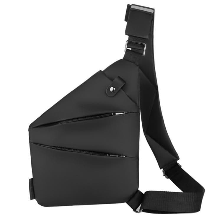 Чоловічий тканинний слінг через плече чорний Tiding Bag S1-001A