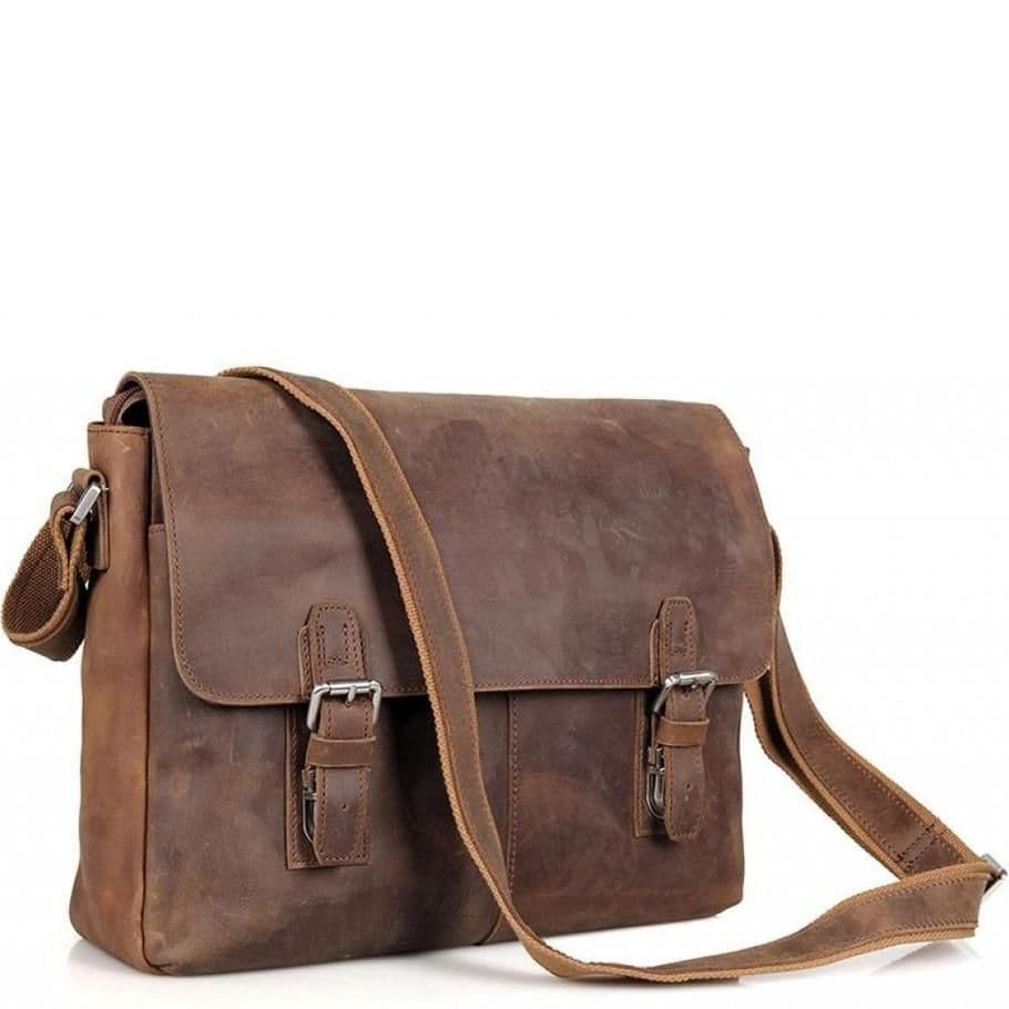 Месенджер коричневий Tiding Bag 6002LR-2