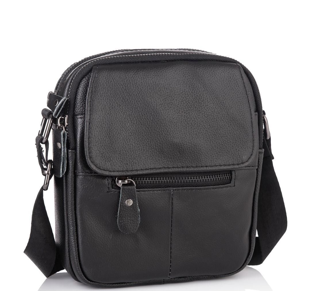 Маленька чоловіча шкіряна сумка через плече Tiding Bag A25-1169A